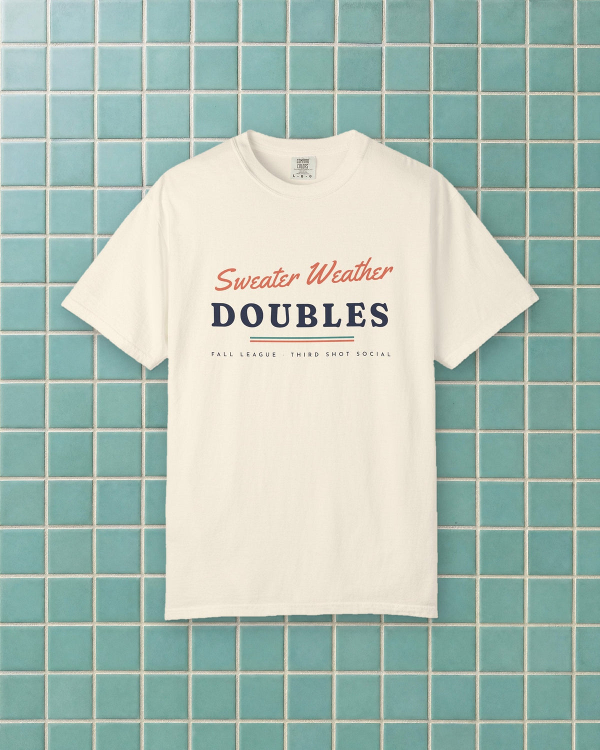 Sweater Weather Doubles Tee in Ivory, styled