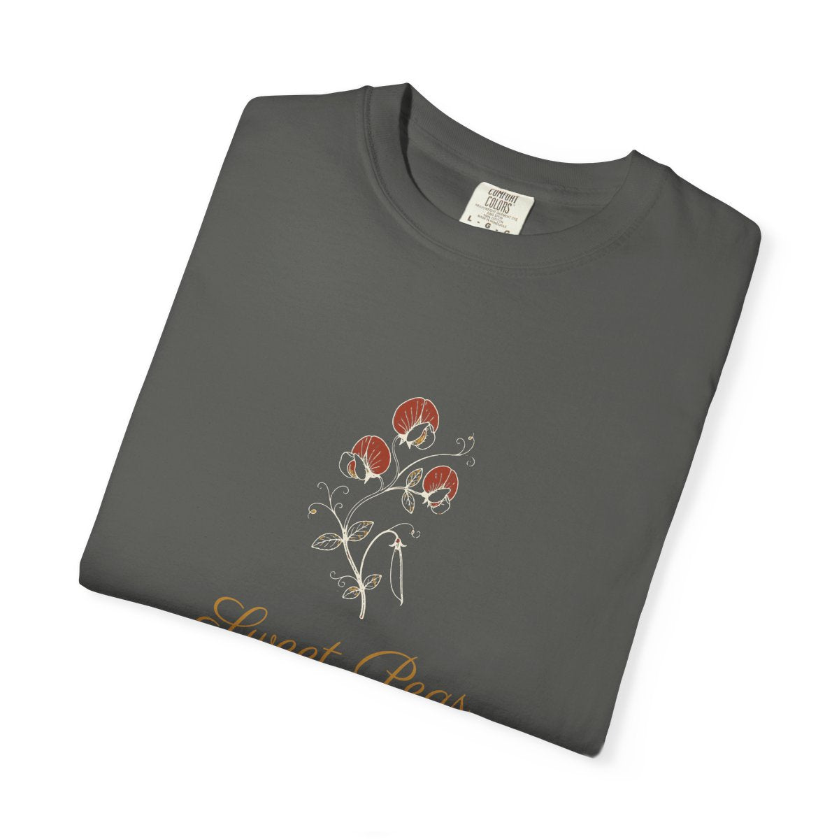 Sweet Peas Tee in Pepper, folded