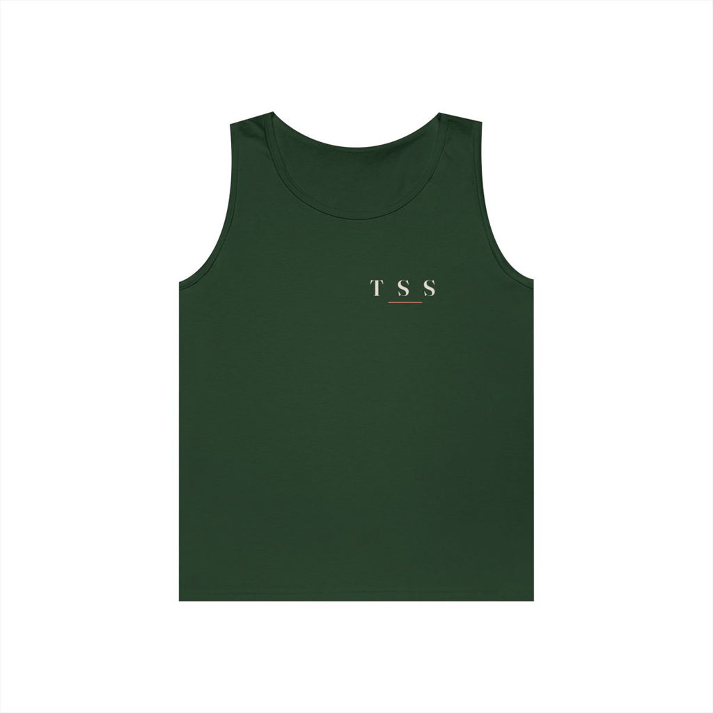 T S S Tank in Forest Green, front view