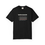 Taper Season Tee in Black, front view