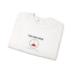 The 6AM Crew Crewneck in White, folded