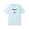 The 6AM Crew Tee in Chambray, front view
