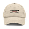 The Apiary Dad Hat in Khaki, front view