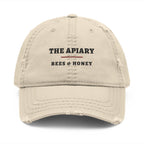 The Apiary Dad Hat in Khaki, front view