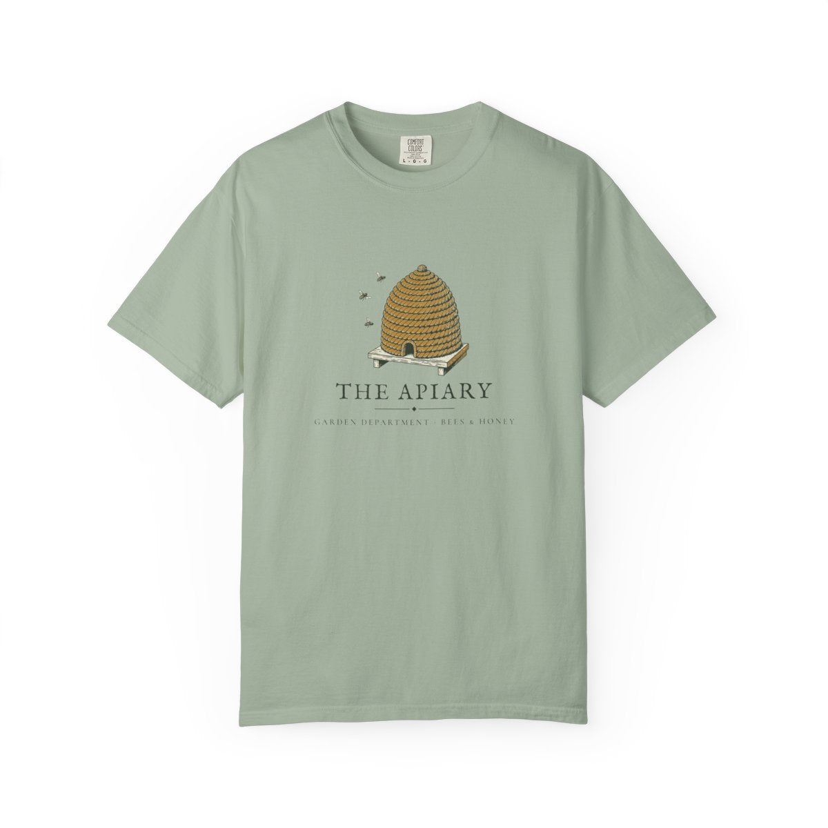 The Apiary Tee in Bay, front view