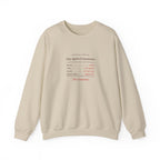 The Après Committee Crewneck in Sand, front view