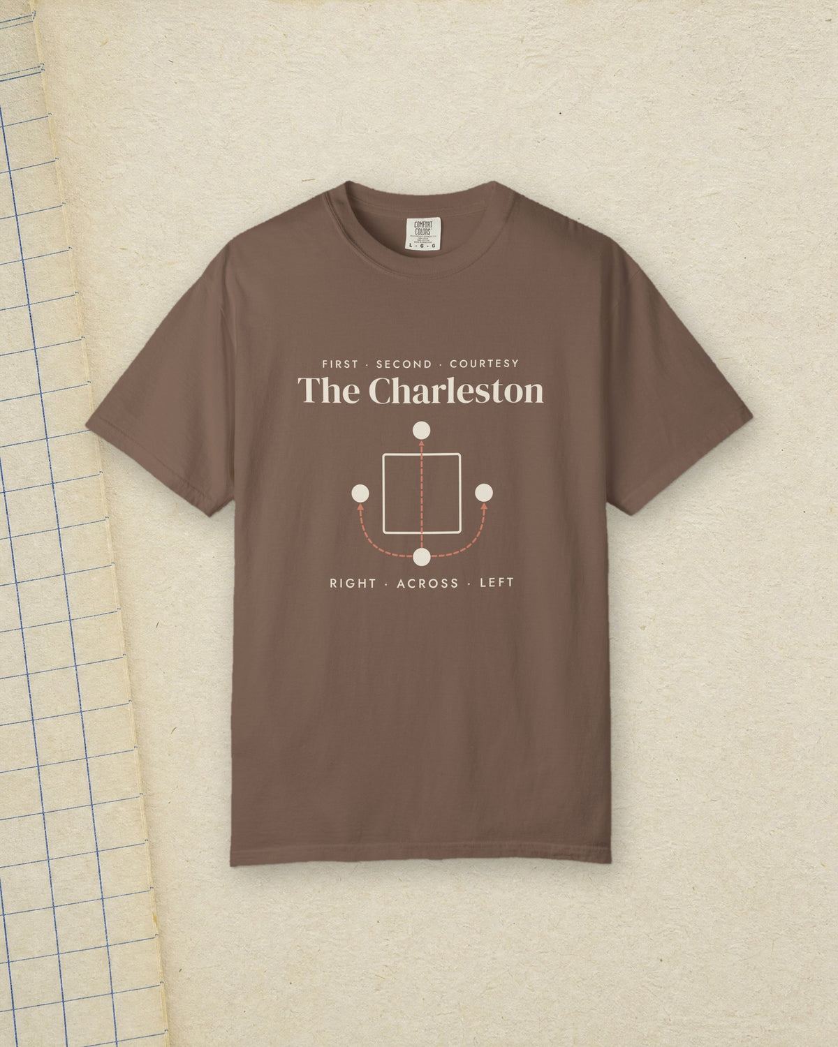 The Charleston Tee in Espresso, styled
