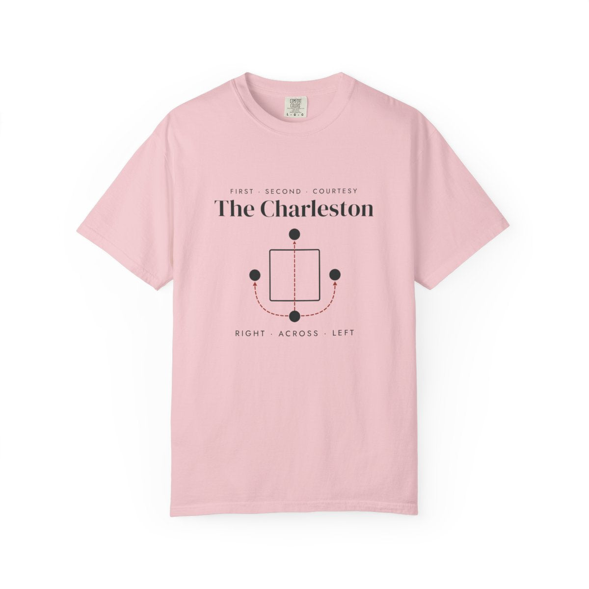 The Charleston Tee in Blossom, front view