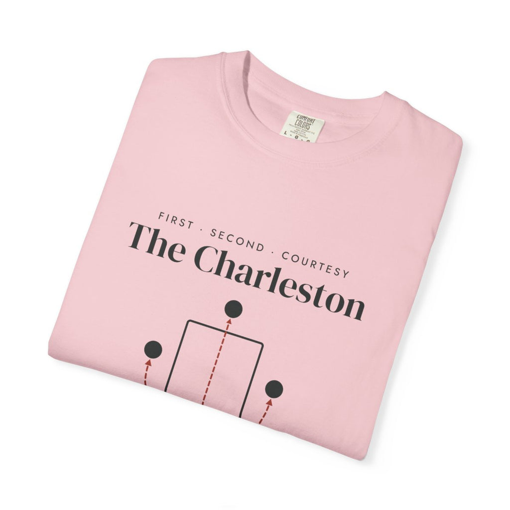 The Charleston Tee in Blossom, folded