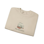 The Glasshouse Crewneck in Sand, folded