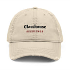 The Glasshouse Dad Hat in Khaki, front view