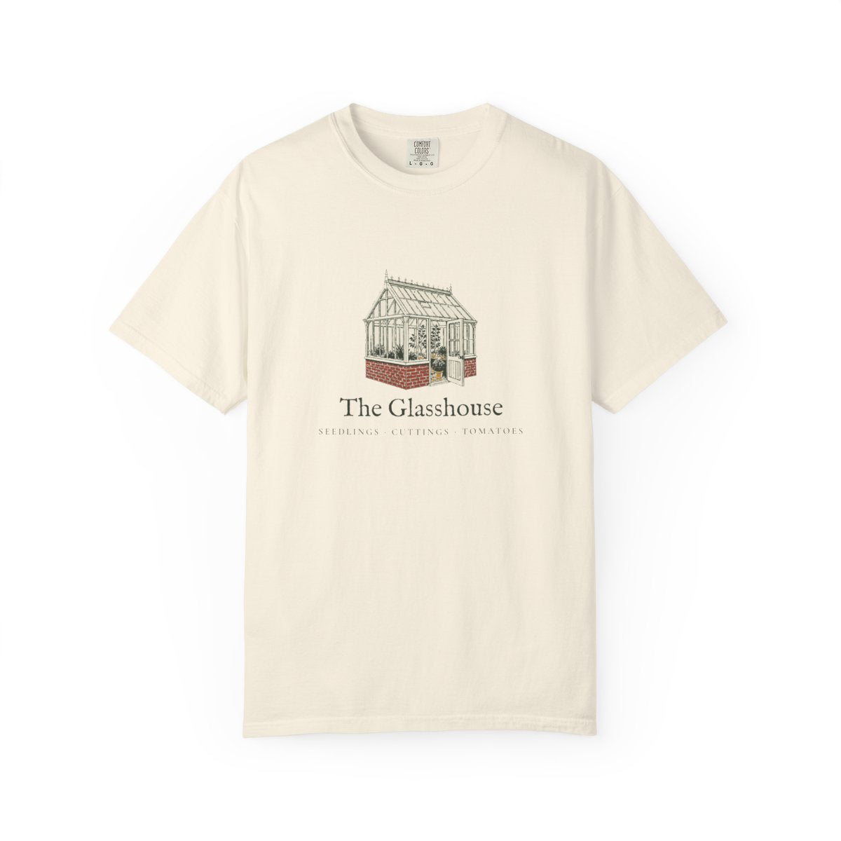 The Glasshouse Tee in Ivory, front view