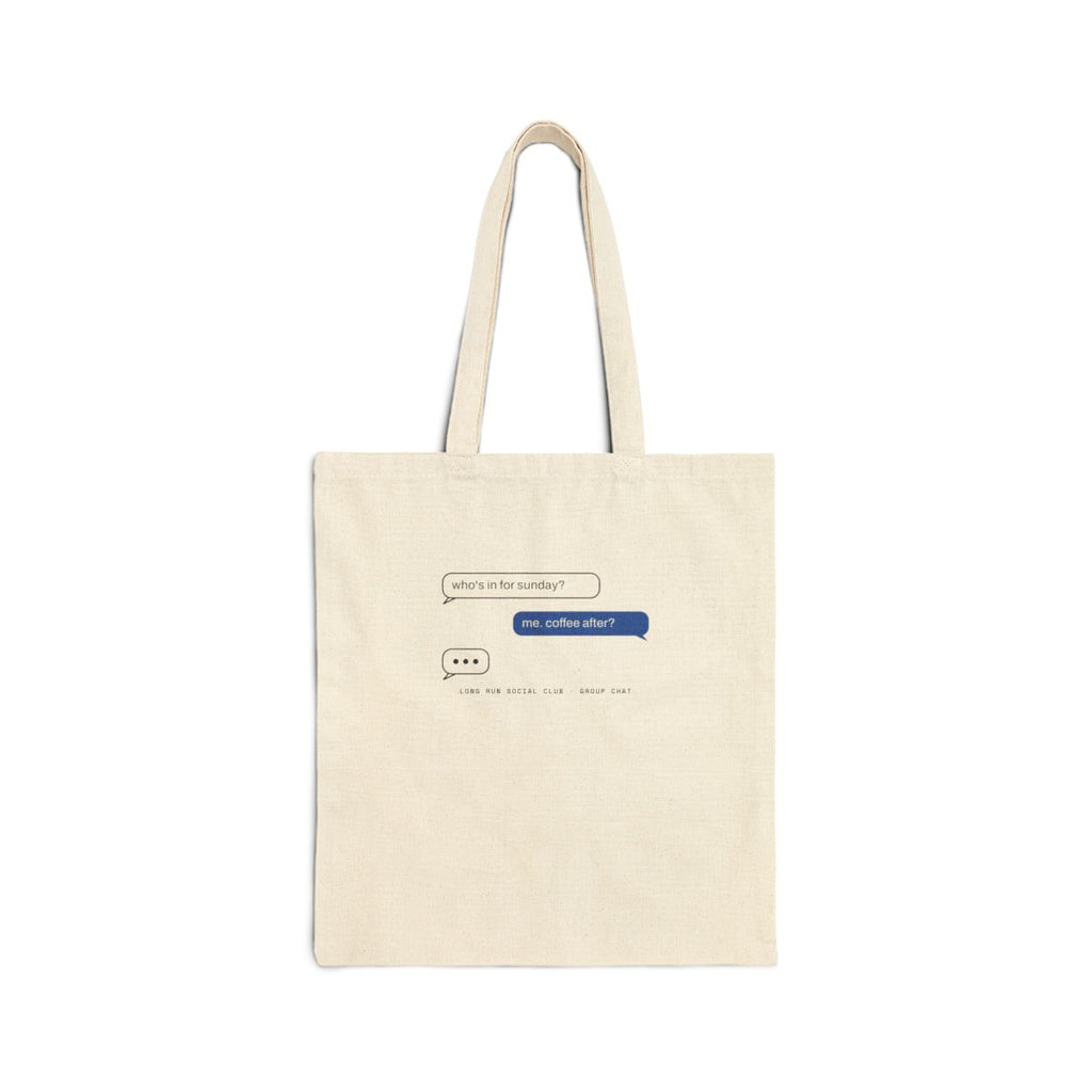 The Group Chat Tote in Natural, front view