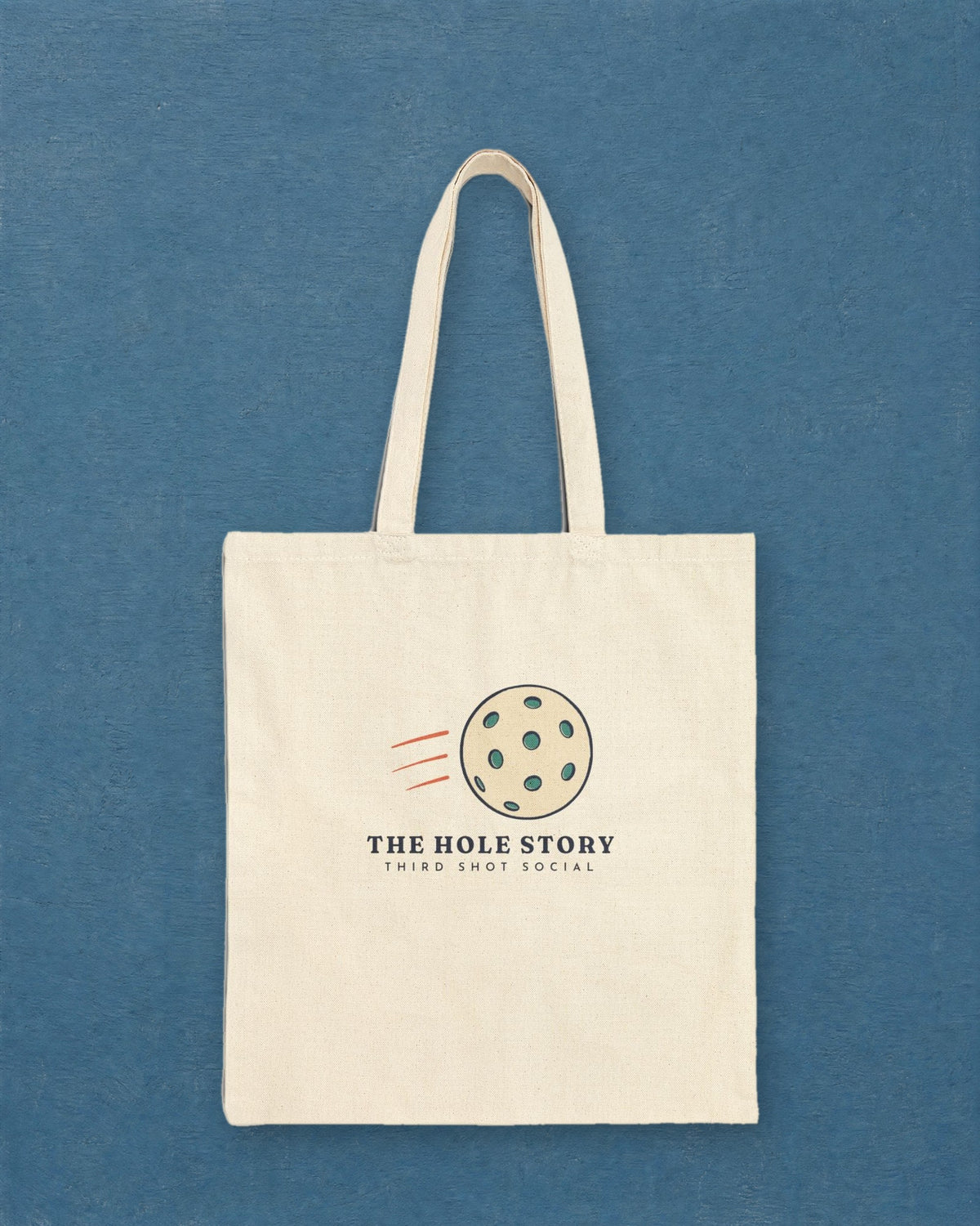 The Hole Story Tote in Natural, styled