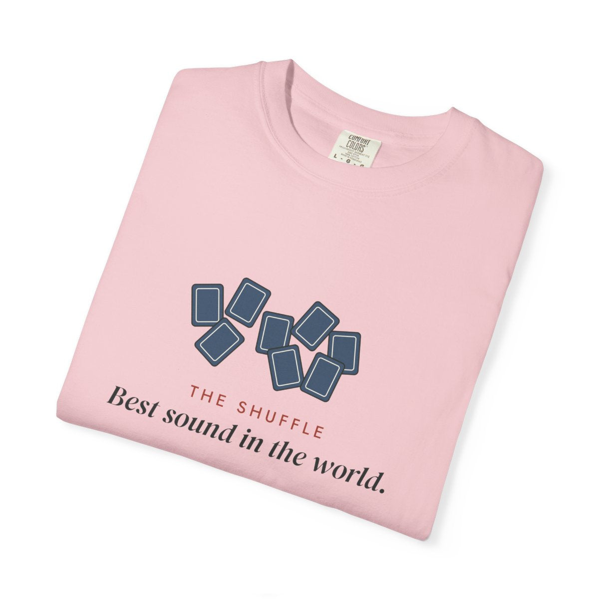 The Shuffle Tee in Blossom, folded