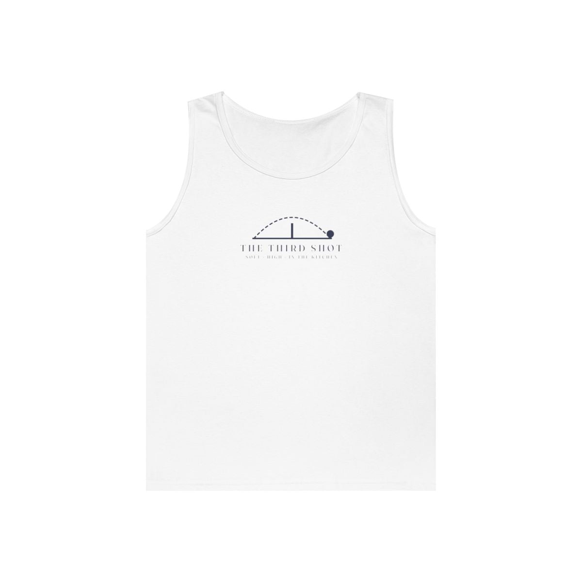 The Third Shot Tank in White, front view