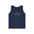 The Third Shot Tank in Navy, front view