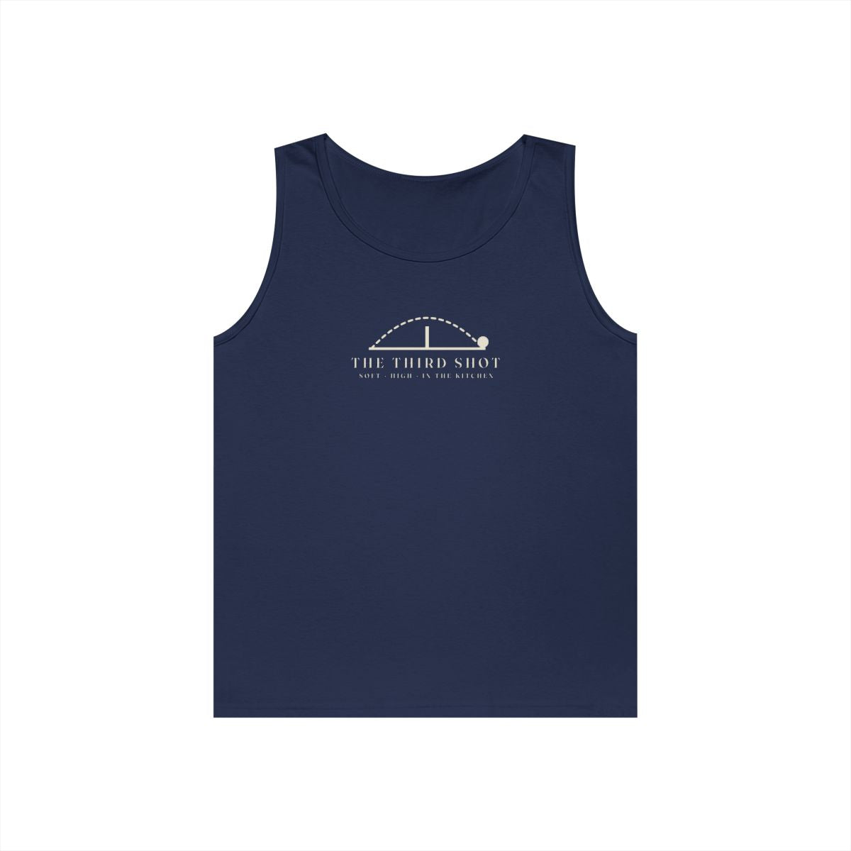 The Third Shot Tank in Navy, front view