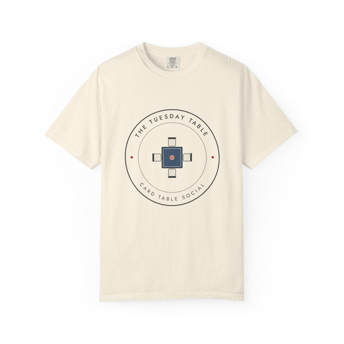 The Tuesday Table Tee in Ivory, front view