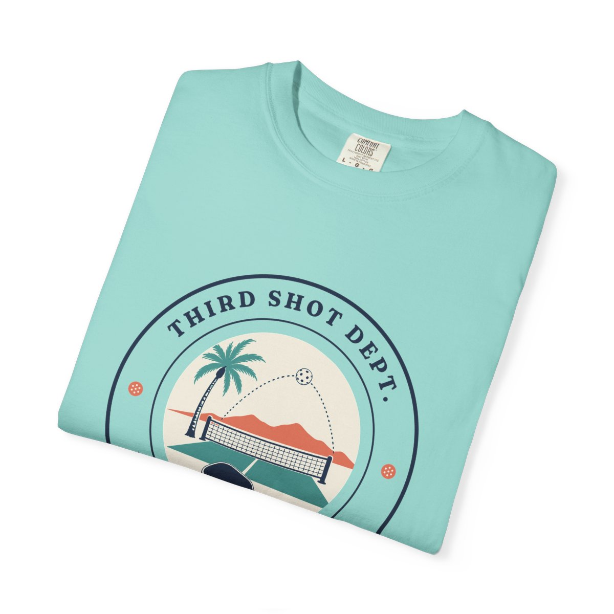 Third Shot Department Tee in Chalky Mint, folded