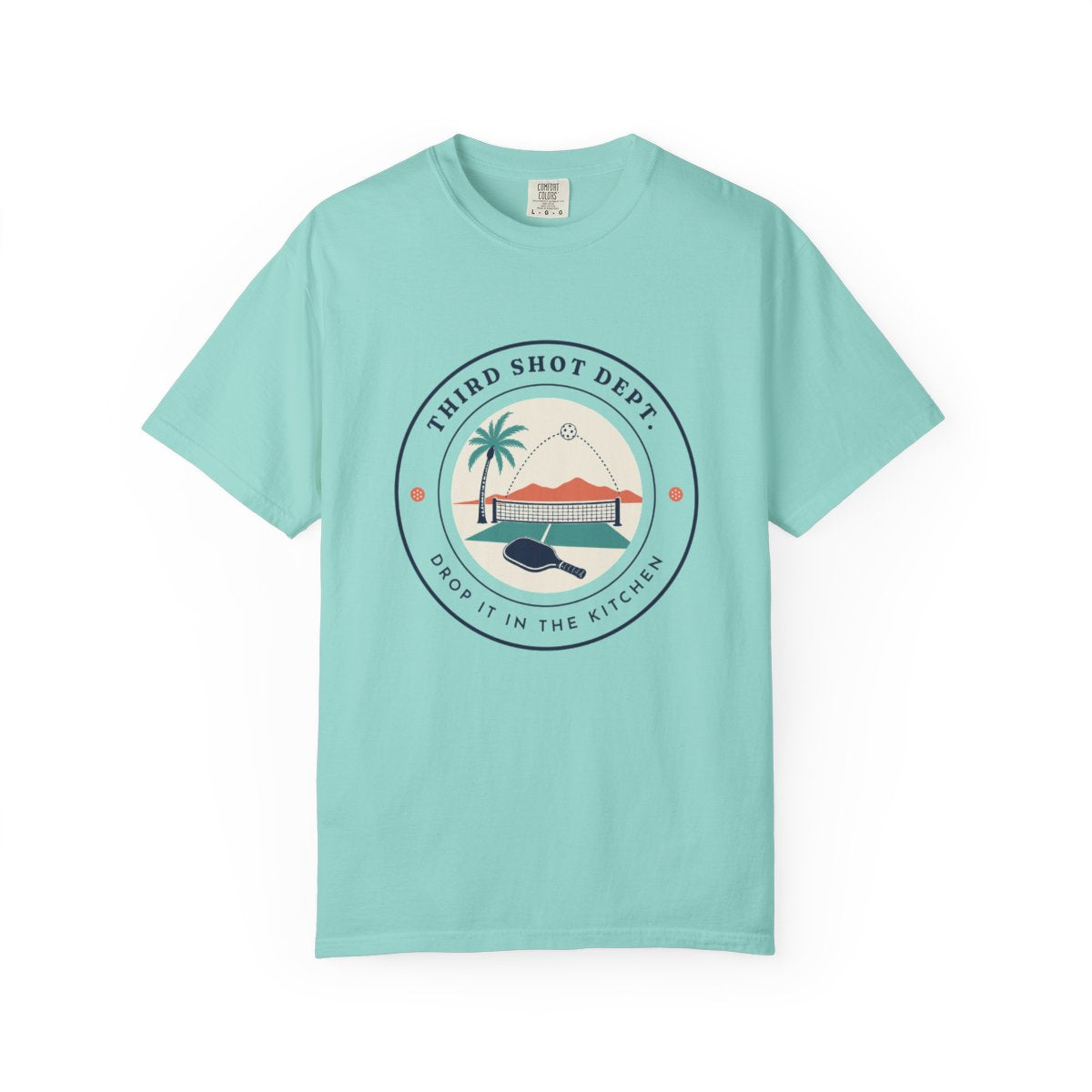Third Shot Department Tee in Chalky Mint, front view