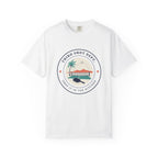 Third Shot Department Tee in White, front view