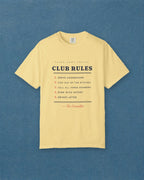 Club Rules Tee in Butter, styled