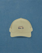 Court No. 3 Trucker Hat in Khaki, styled