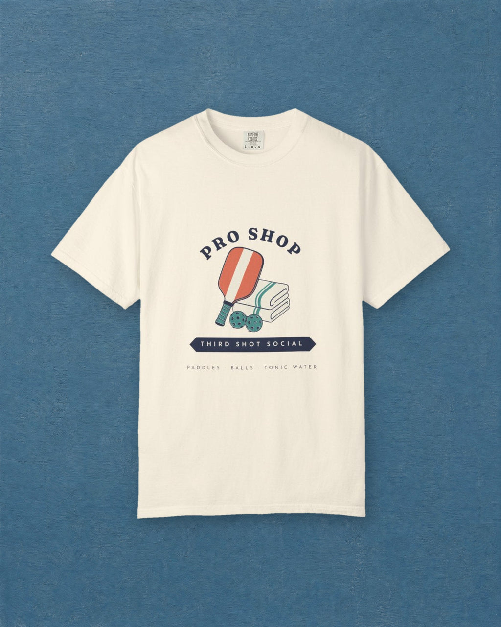 Pro Shop Tee in Ivory, styled