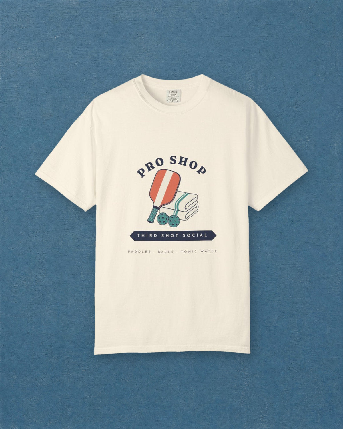 Pro Shop Tee in Ivory, styled