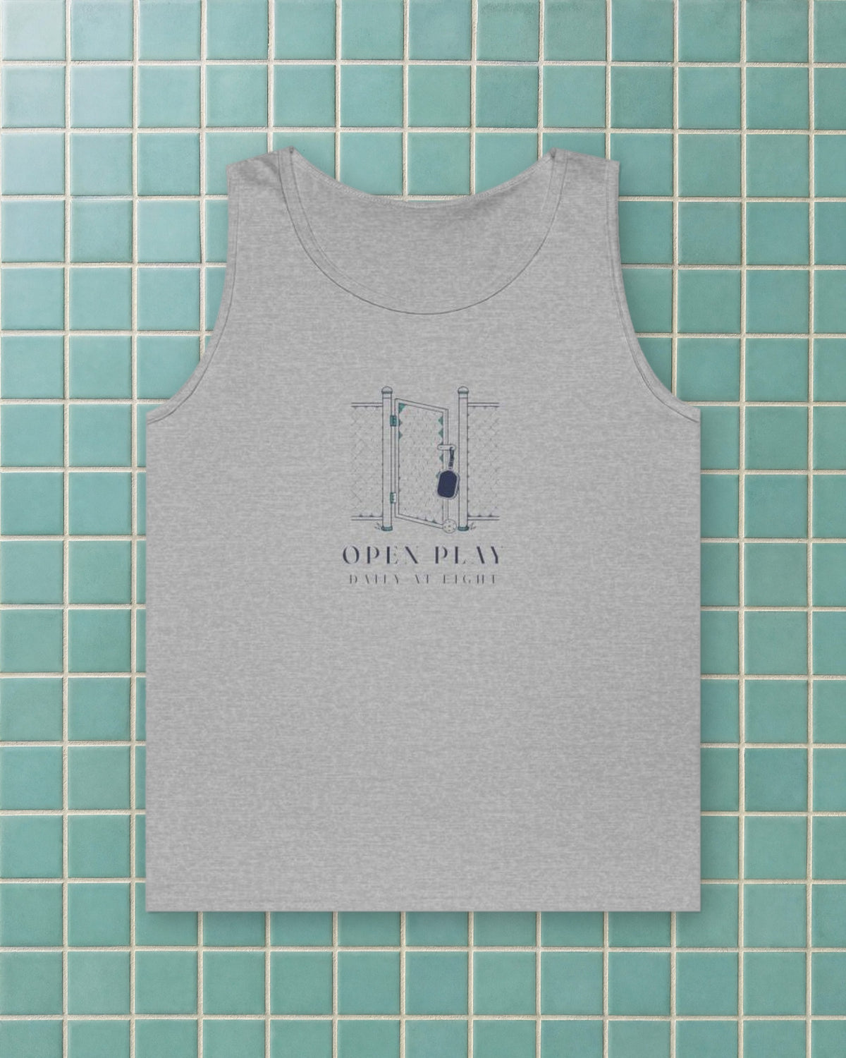 Court Gate Tank in Sport Grey, styled