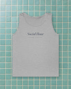 Social Hour Tank in Sport Grey, styled