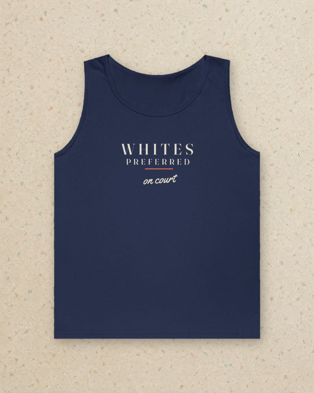 Whites Preferred Tank in Navy, styled