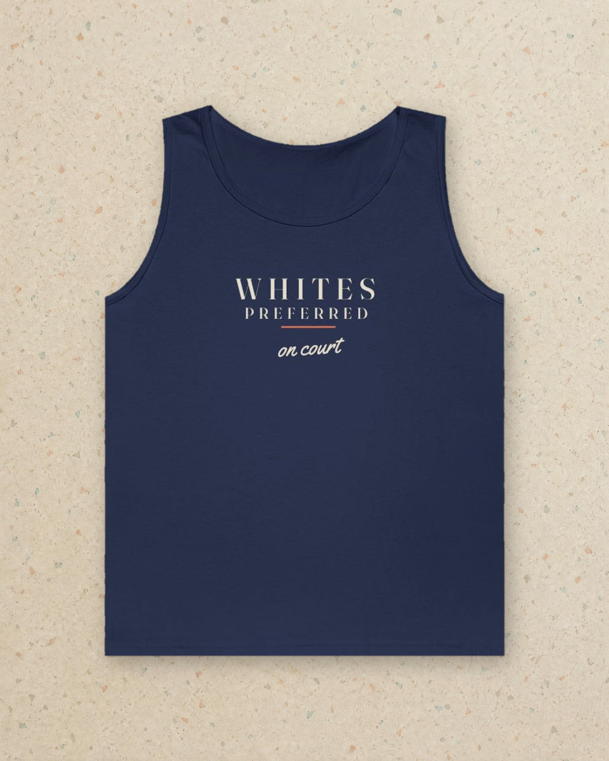 Whites Preferred Tank in Navy, styled