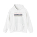 Third Shot Social Stripe Hoodie in White, front view