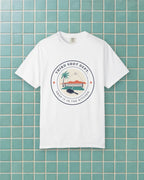 Third Shot Department Tee in White, styled