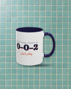 0–0–2 Mug in Navy, styled