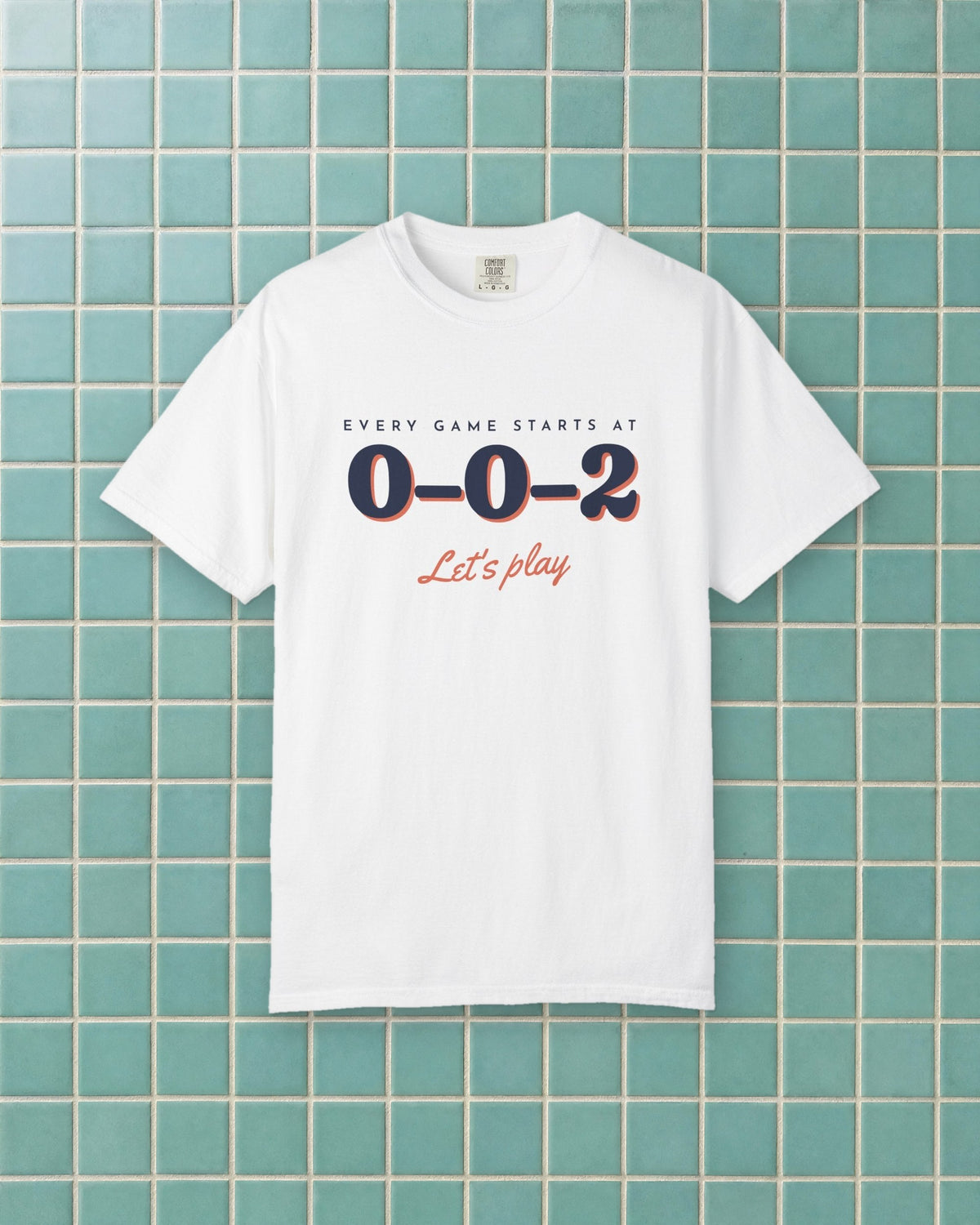 0–0–2 Tee in White, styled