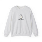Time on Feet Crewneck in Ash, front view