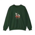 Tomato Plate Crewneck in Forest Green, front view