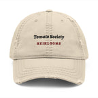 Tomato Society Dad Hat in Khaki, front view