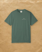 Ride Club Pocket Tee in Blue Spruce, styled