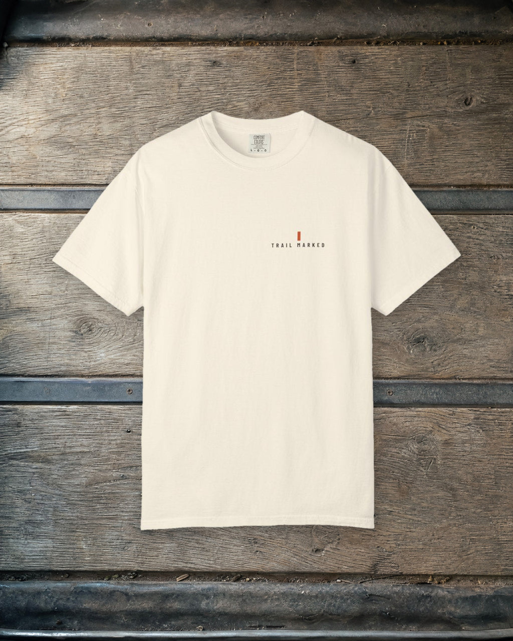 Trail Marked Pocket Tee in Ivory, styled