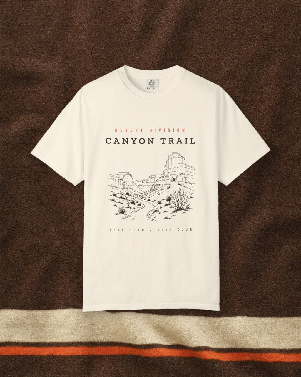 Canyon Trail Tee in Ivory, styled