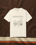 Canyon Trail Tee in Ivory, styled