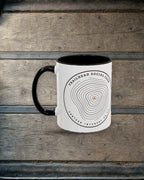 Contour Patch Mug in Black, styled