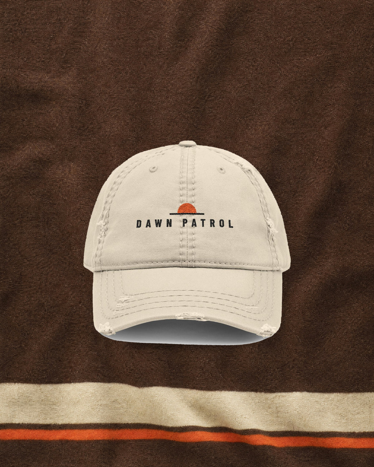 Dawn Patrol Dad Hat in Khaki, styled