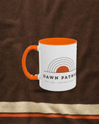 Dawn Patrol Mug in Orange, styled