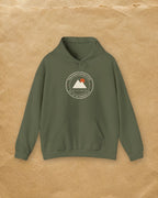 Parking Lot Seal Hoodie in Military Green, styled