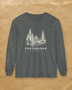 Footbridge Long Sleeve Tee in Pepper, styled